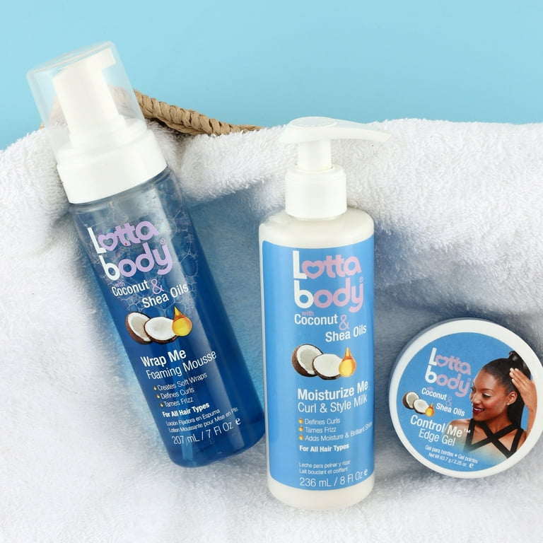 Lottabody Wrap Me Foaming Curl Mousse with Coconut and Shea Oil, 7 fl oz