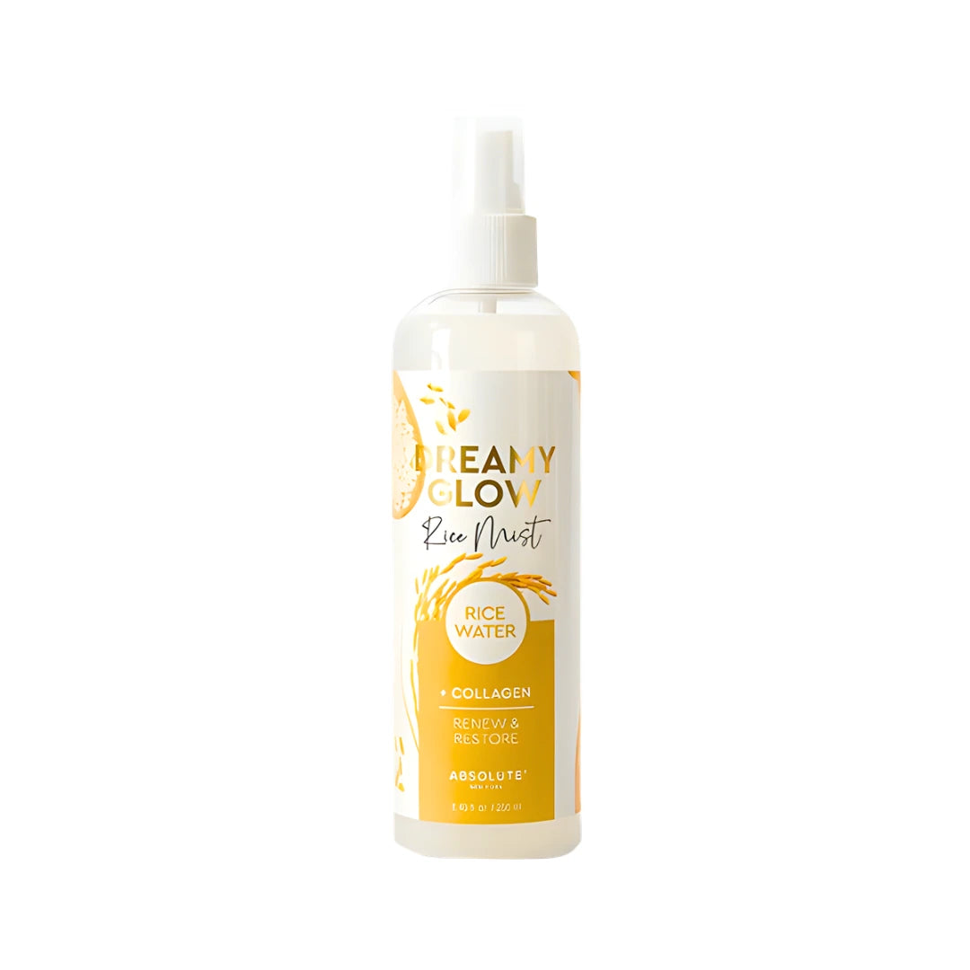 ABSOLUTE NEW YORK DREAMY GLOW RICE MIST | HYDRATING TONER WITH RICE WATER & COLLAGEN – 8.45 OZ