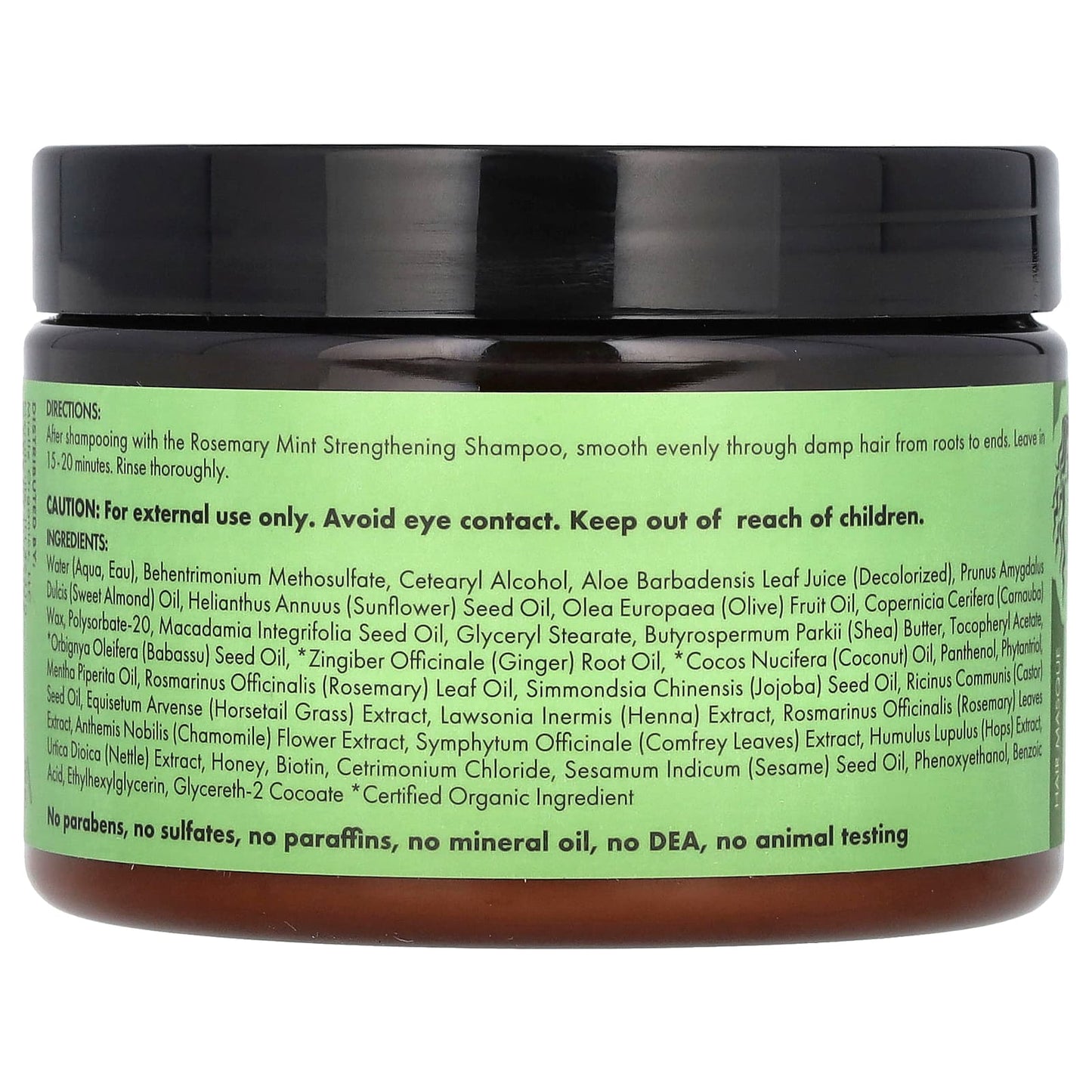 Strengthening Hair Masque, Rosemary Mint, 12 oz (340 g)