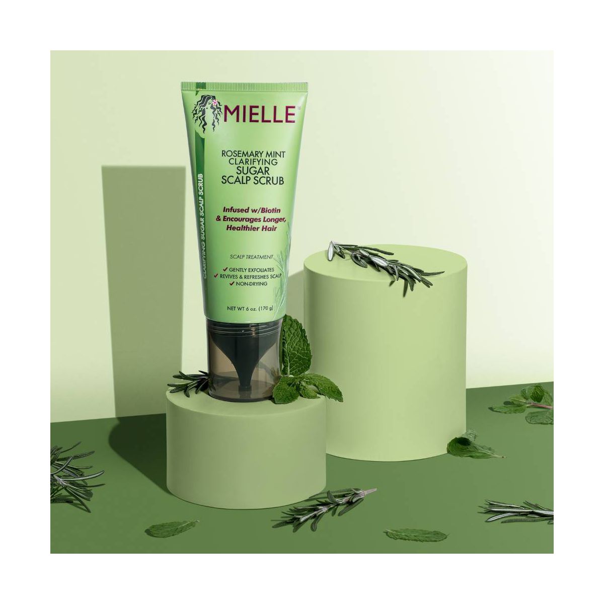 Mielle Organics Rosemary Mint Clarifying Sugar Scalp Scrub - 6oz