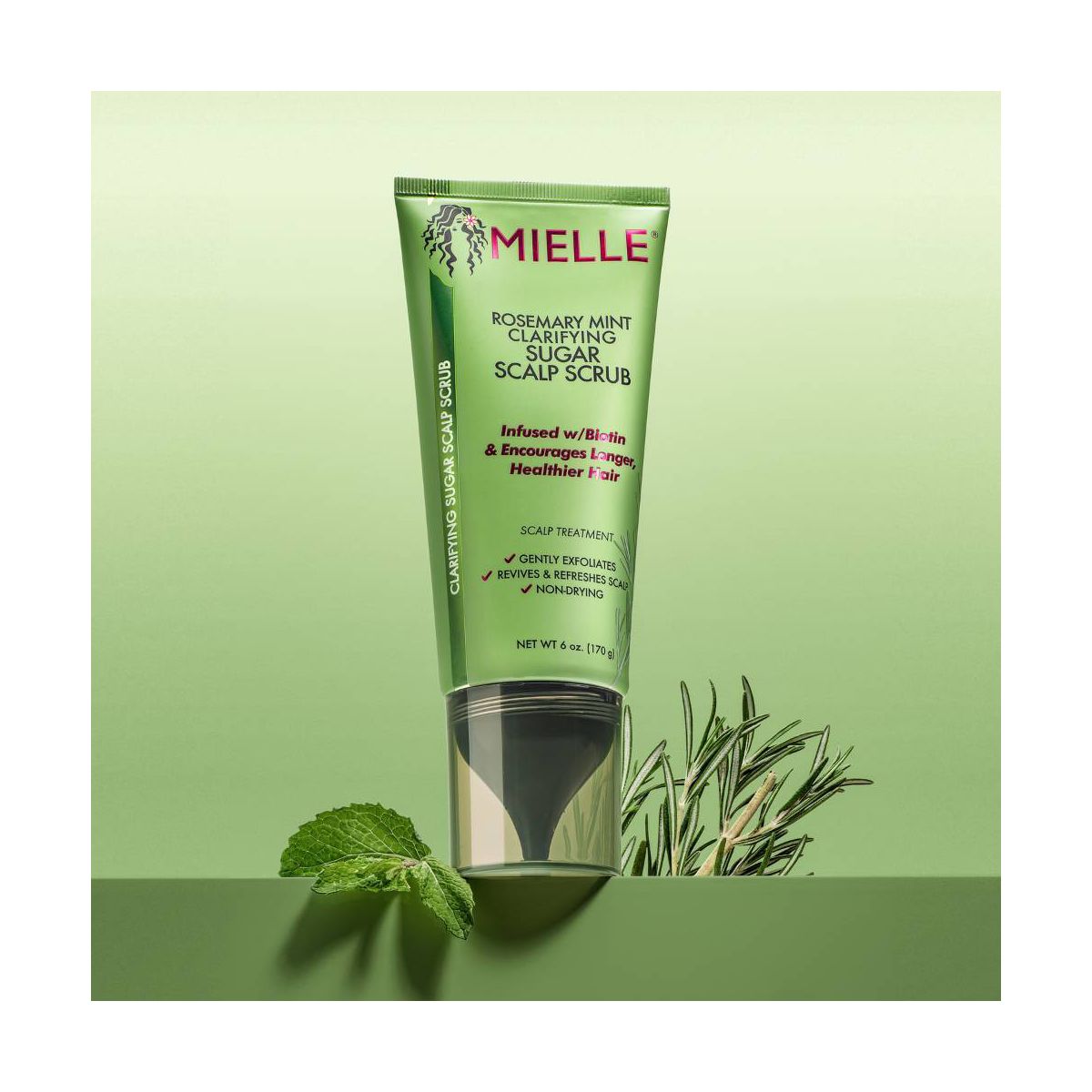 Mielle Organics Rosemary Mint Clarifying Sugar Scalp Scrub - 6oz