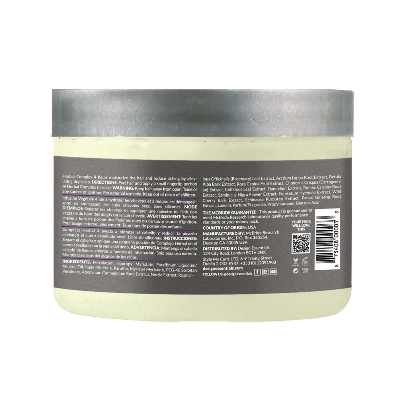 DESIGN ESSENTIALS Herbal Complex 4 Hair & Scalp Treatment, 5 oz