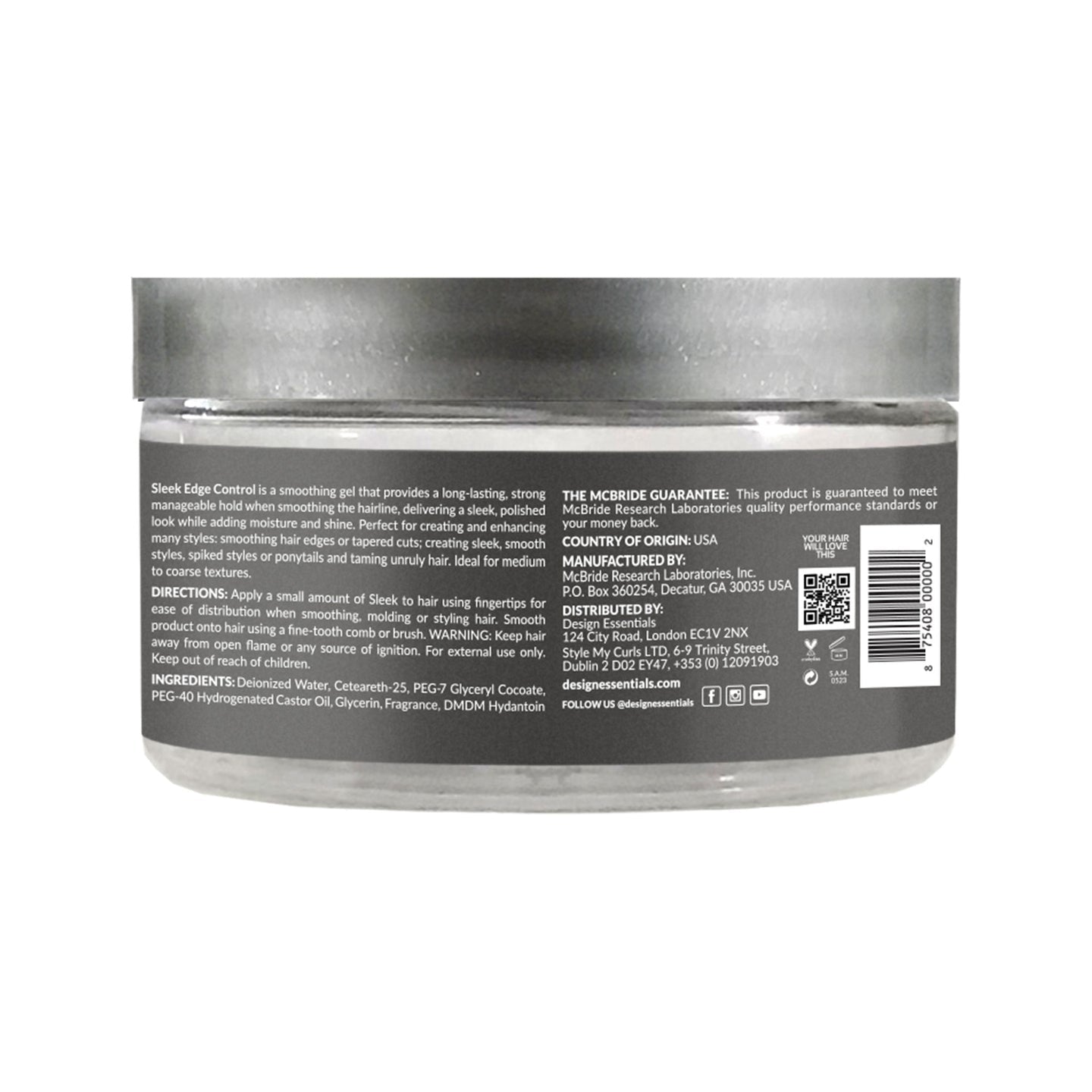 DESIGN ESSENTIALS Sleek Edge Control, 3.7 oz