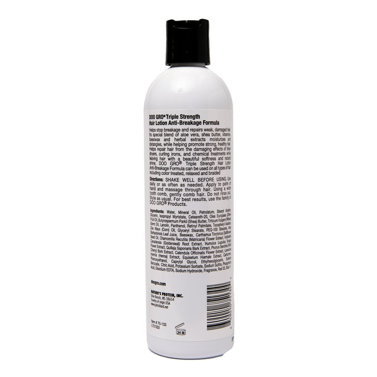Doo Gro Triple Strength Hair Lotion, 12 fl oz. Detangling, Moisturizing