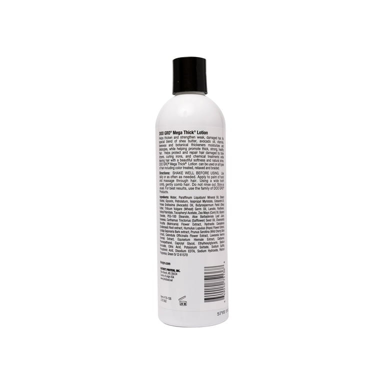 DOO GRO Mega Thick Hair Lotion, Avocado Oil, Moisturizing, Unisex, 12 oz
