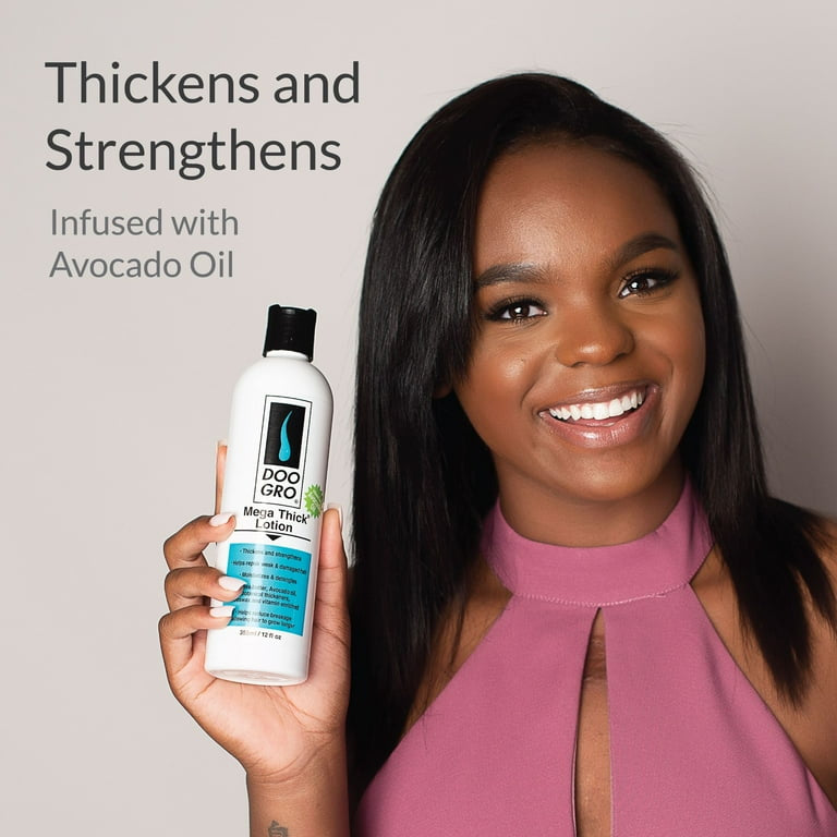 DOO GRO Mega Thick Hair Lotion, Avocado Oil, Moisturizing, Unisex, 12 oz