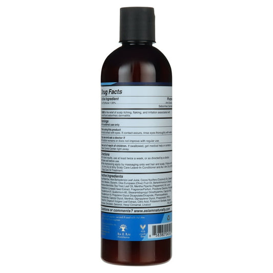 As I Am Dry & Itchy Scalp Care with Olive & Tea Tree Oil Dandruff Conditioner, 12 fl oz., Moisturizing, Unisex