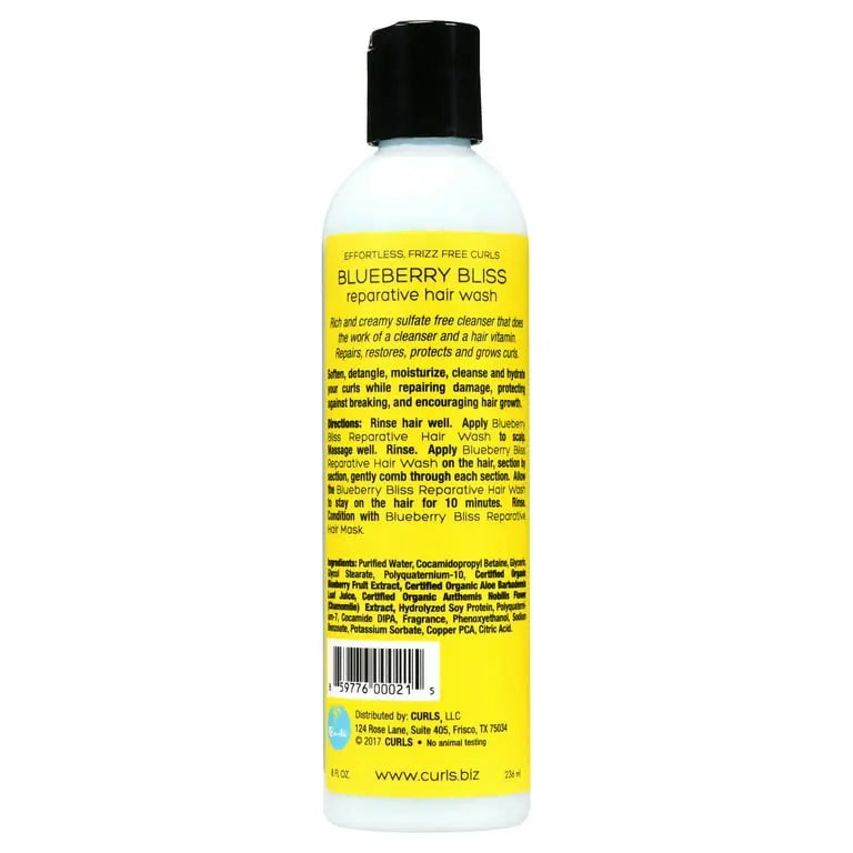 CURLS Blueberry Bliss Reparative Hair Wash with Aloe, Blueberry, 8 fl oz Ultimate Beauty Supply