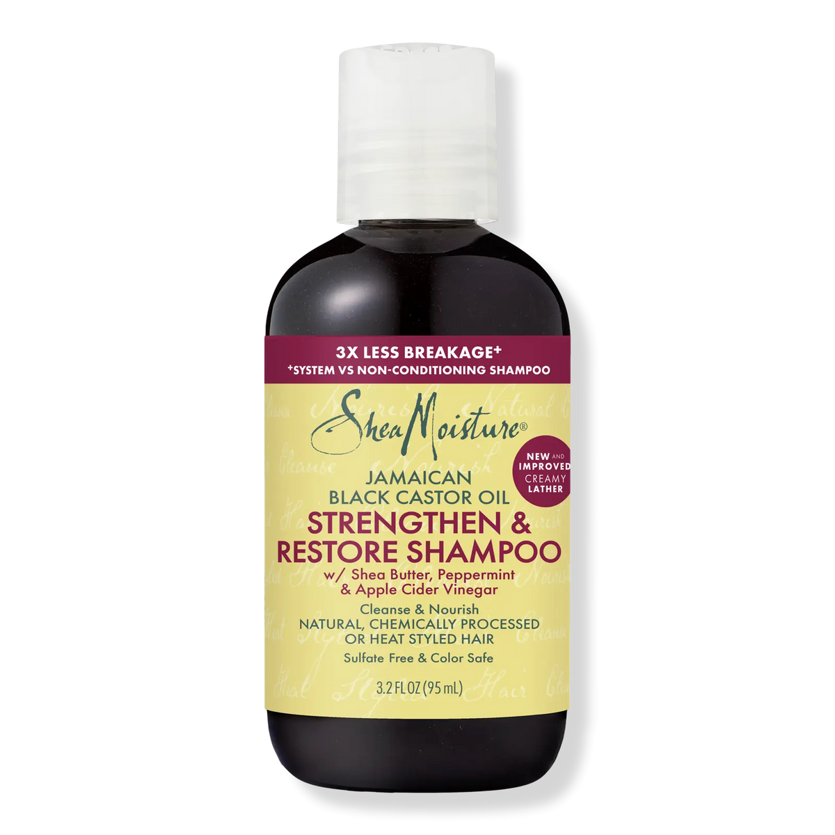 SheaMoisture Jamaican Black Castor Oil Strengthen & Restore Shampoo, 3.2 oz Ultimate Beauty Supply