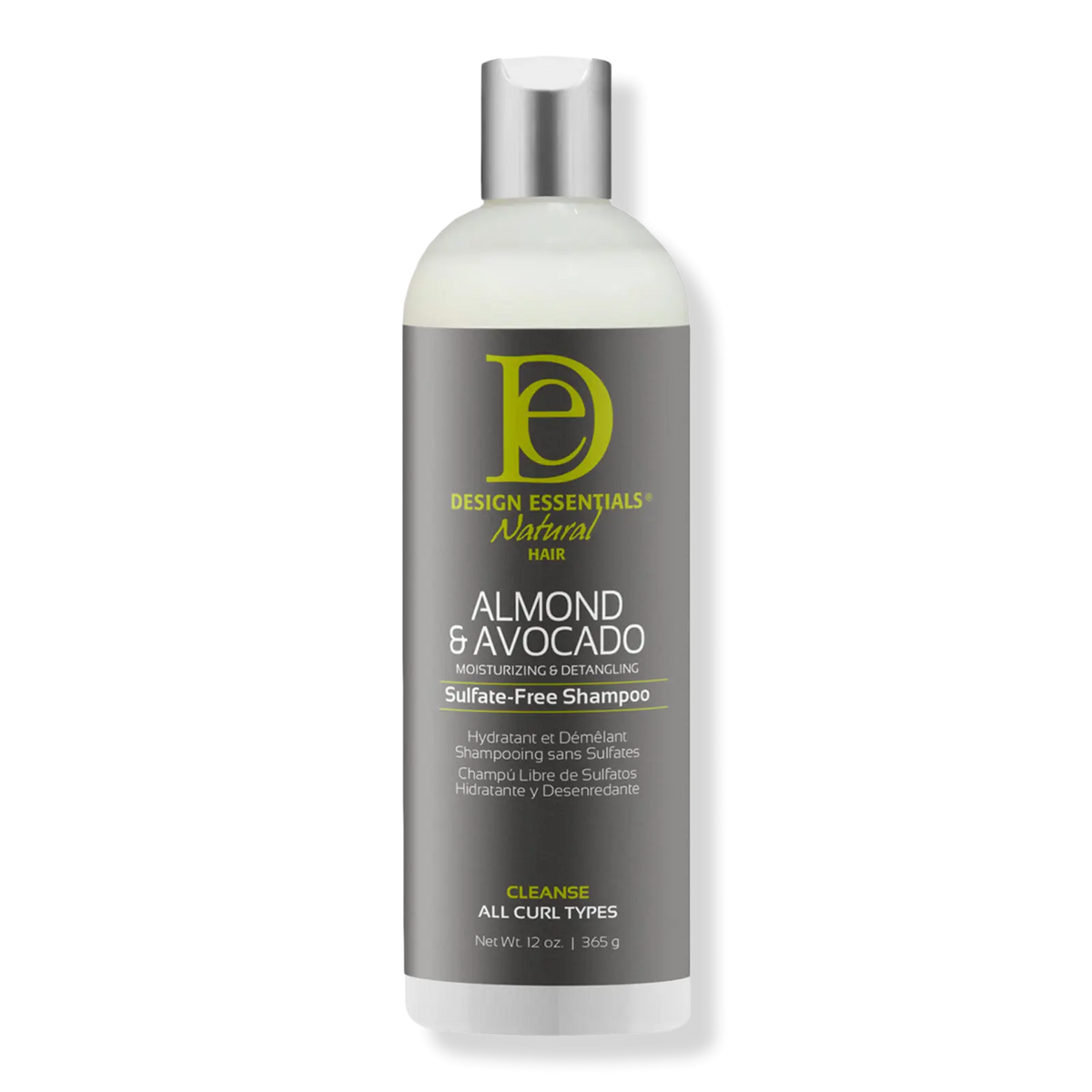 Design Essentials Almond & Avocado Moisturizing & Detangling Sulfate-Free Shampoo, 12 oz Ultimate Beauty Supply