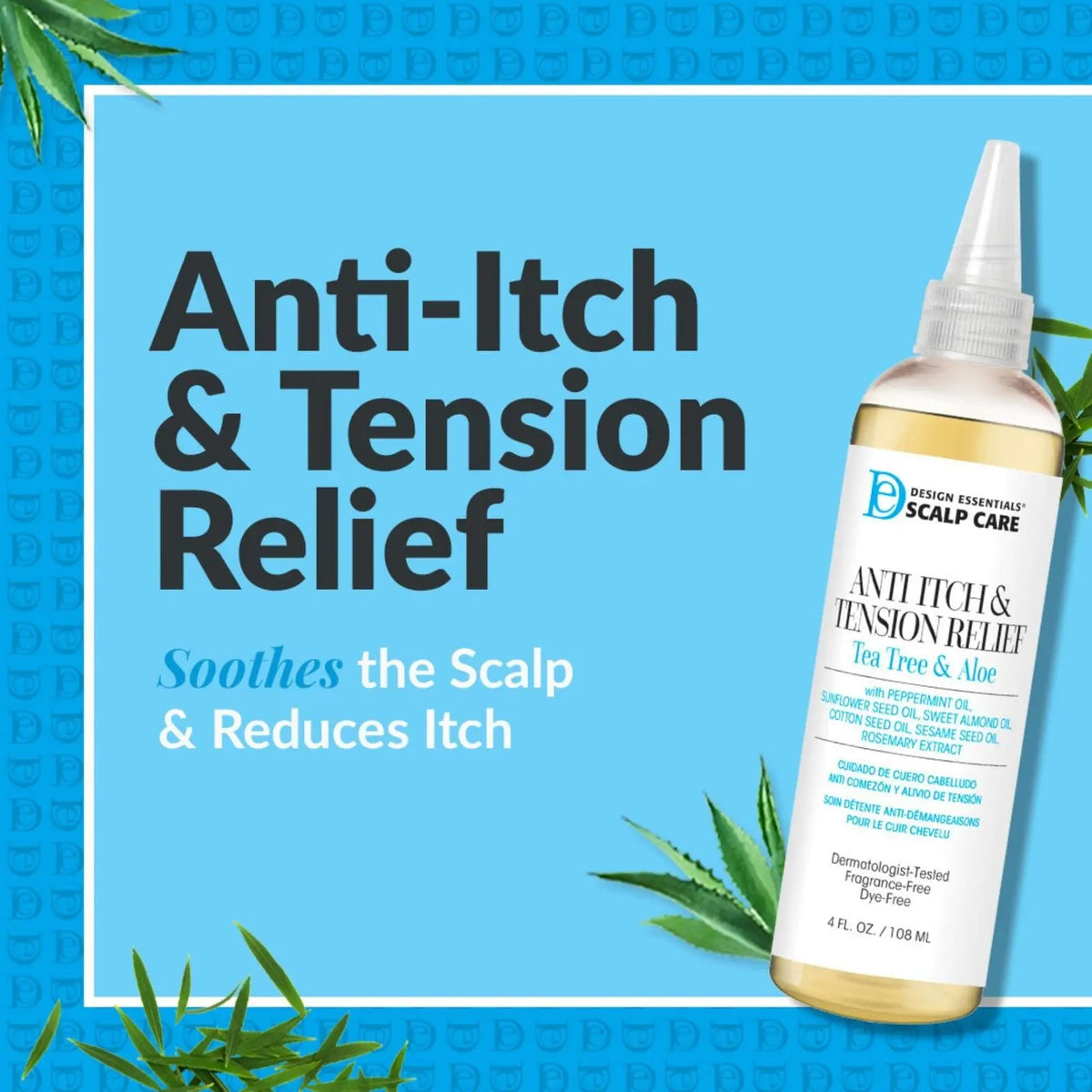 Design Essentials Scalp & Skin Care Anti-Itch & Tension Relief, Tea Tree & Aloe, 4 oz Ultimate Beauty Supply