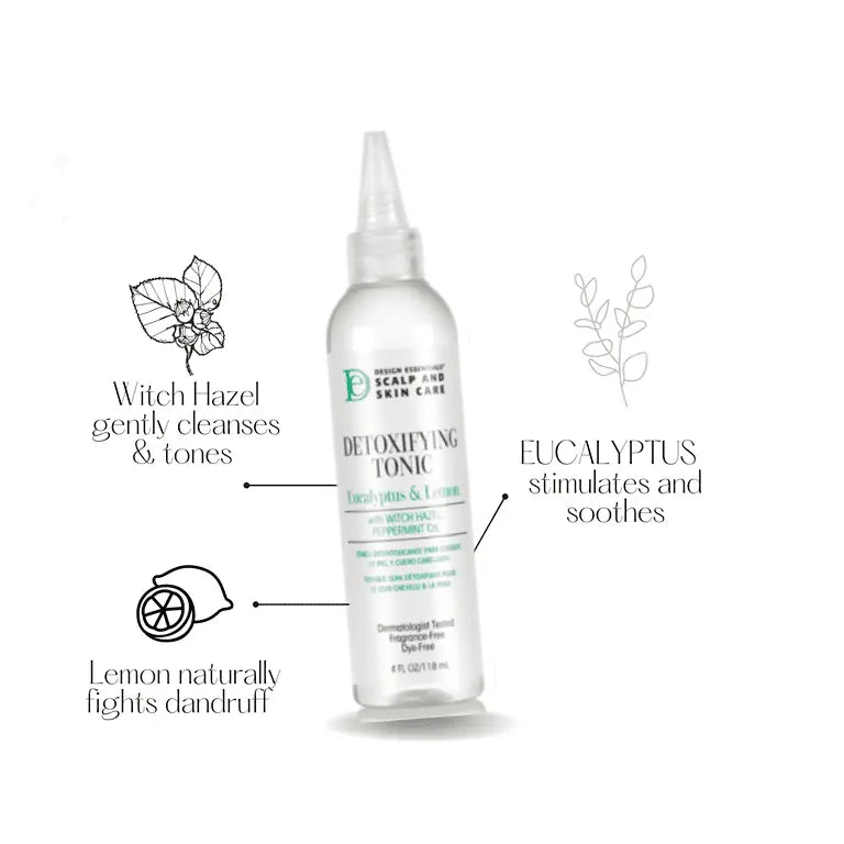 Design Essentials Scalp & Skin Care Detoxifying Tonic Eucalyptus & Lemon, 4 oz Ultimate Beauty Supply