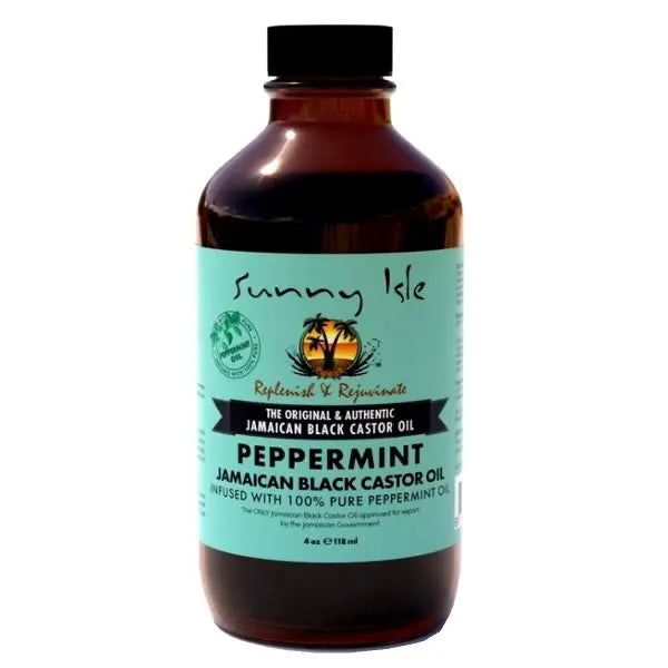 Sunny Isle Peppermint Jamaican Black Castor Oil 4 oz Ultimate Beauty Supply