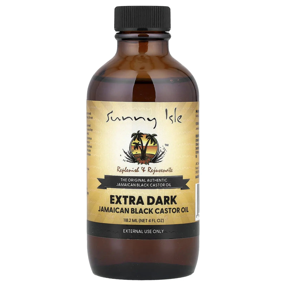 Sunny Isle Extra Dark Jamaican Black Castor Oil, 4 fl oz (118.2 ml) Ultimate Beauty Supply