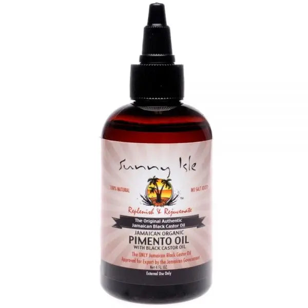 Sunny Isle Jamaican Organic Pimento Oil with Black Castor Oil, 4 oz Ultimate Beauty Supply