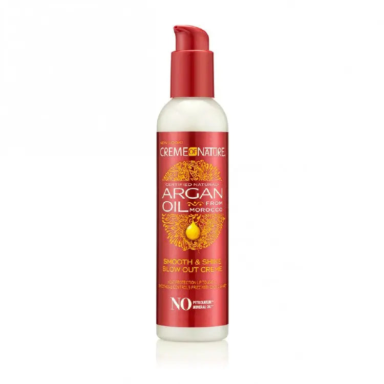 CREME OF NATURE ARGAN HEAT PROTECT SMOTH & SHINE BLOW OUT CREME, 7.6 OZ Ultimate Beauty Supply