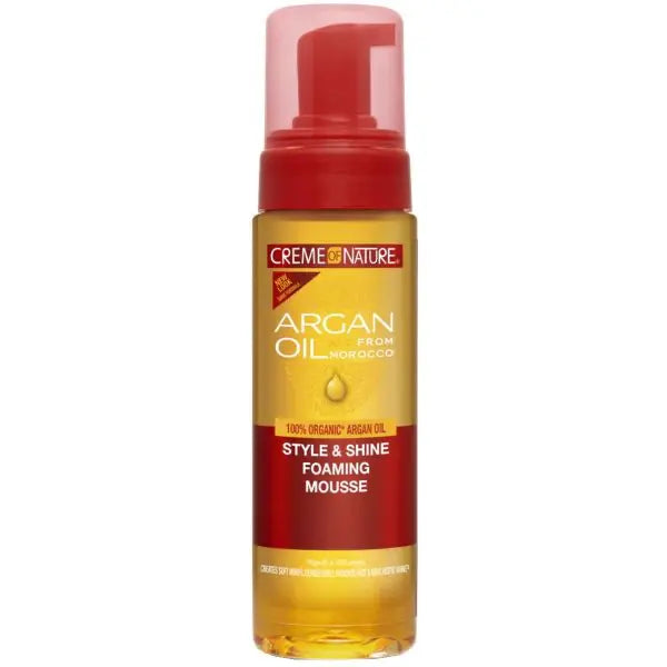 Creme of Nature Argan Oil Style & Shine Foaming Mousse, 7 oz Ultimate Beauty Supply