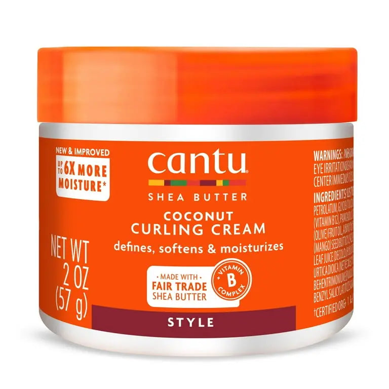 Cantu Shea Butter for Natural Hair Coconut Curling Cream, 2 oz Ultimate Beauty Supply