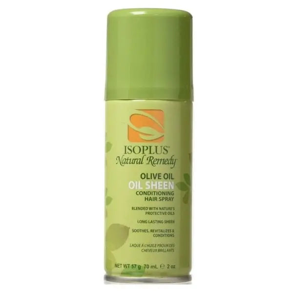 Isoplus Natural Remedy Olive Oil Oil Sheen Conditioning Hair Spray, (choose size) Ultimate Beauty Supply