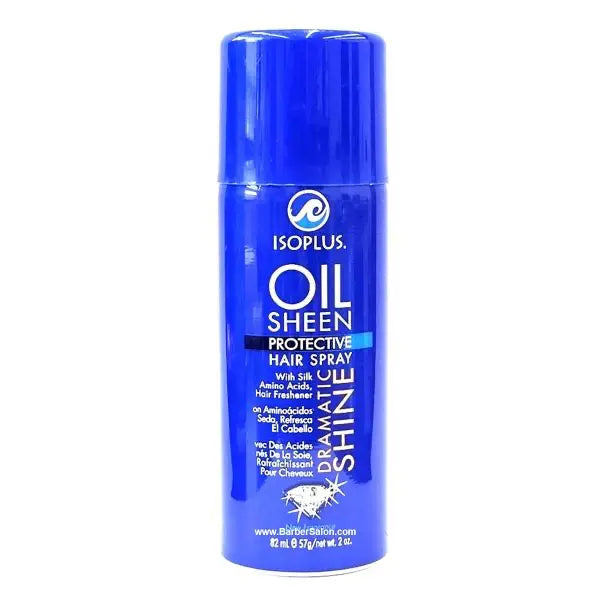 Isoplus Oil Sheen Protective Hair Spray Dramatic Shine (choose size) Ultimate Beauty Supply