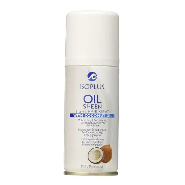 Isoplus Oil Sheen Light Hair Spray With Coconut Oil (choose size) Ultimate Beauty Supply