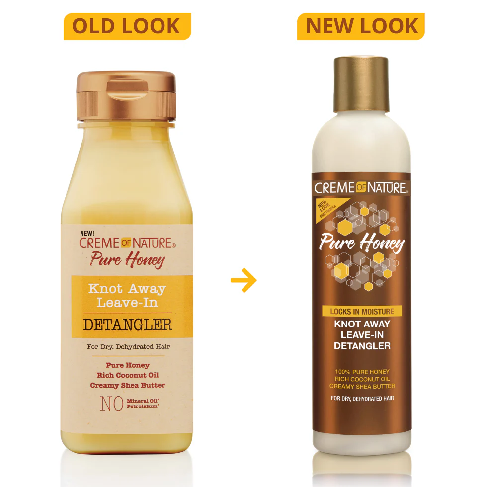 Cream of Nature Pure Honey Knot Away Leave In Detangler 8 oz