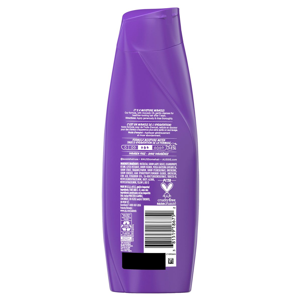 Aussie Miracle Moist Shampoo 12.1 oz