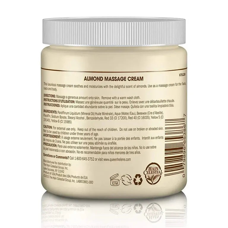 QUEEN HELENE Almond Scented Massage Cream 15 oz Ultimate Beauty Supply