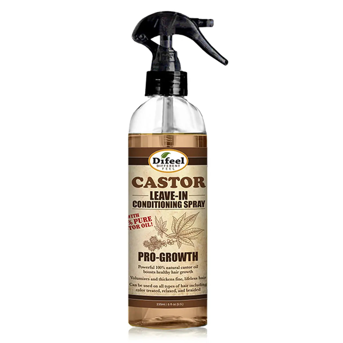 Difeel Castor Leave-In Conditioning Spray Pro-Growth 6 oz Ultimate Beauty Supply