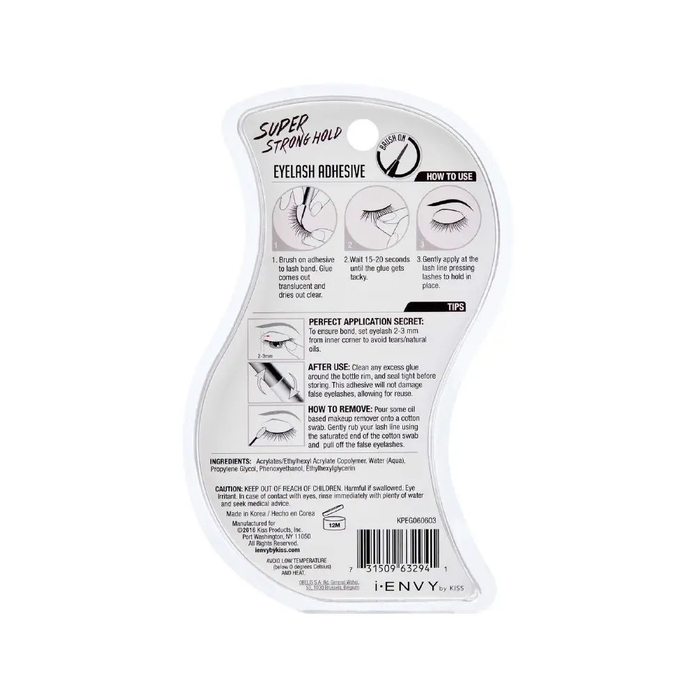 KPEG06_extra_007 "I-ENVY Super Strong Hold Clear Waterproof Strip Lash Glue, additional product view 7."