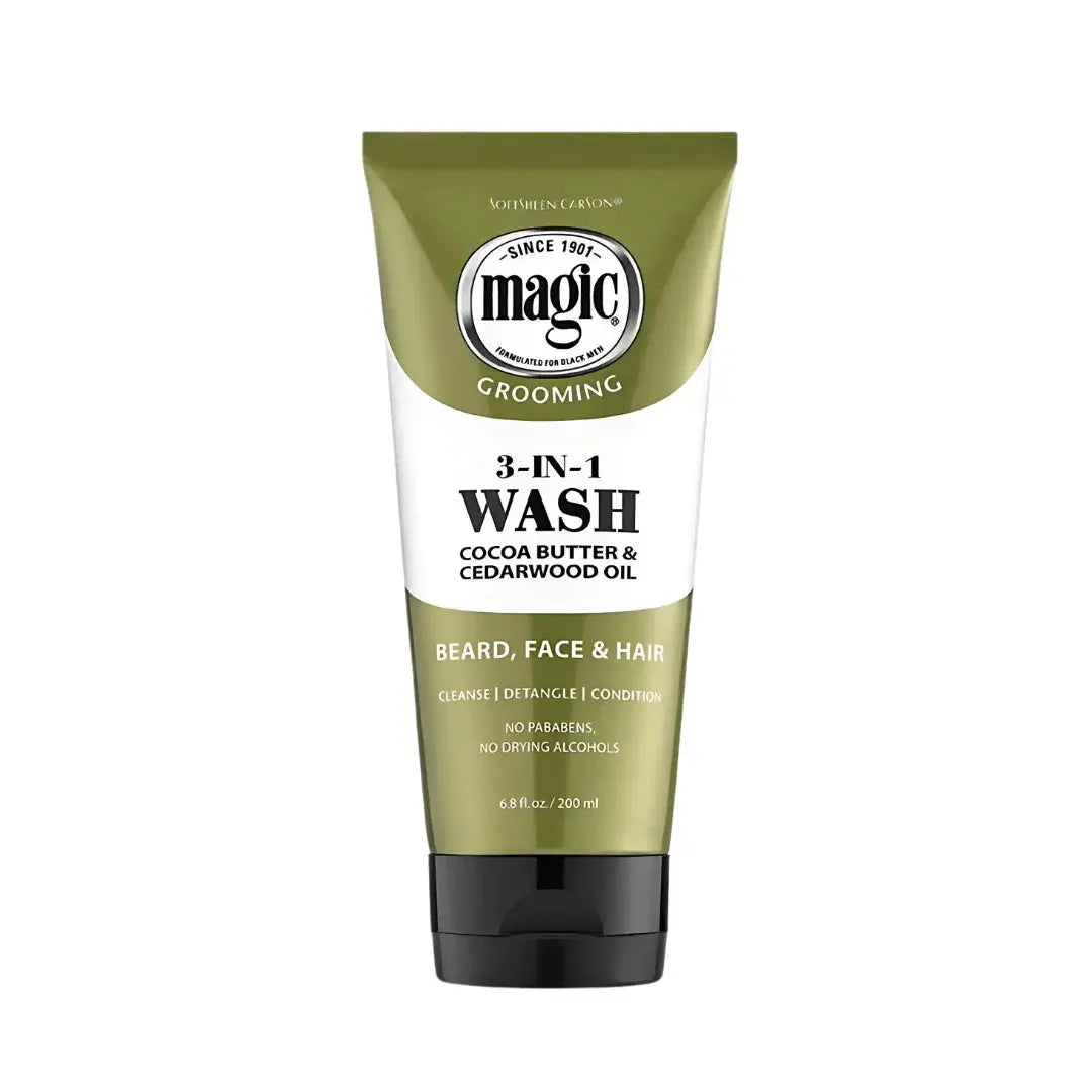 Magic Grooming 3-in-1 Wash- Beard, Face & Hair - 6.8 oz SoftSheen Carson