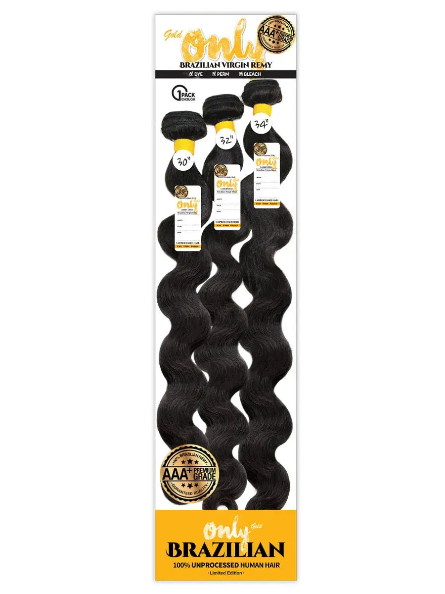 ONLY BRZ GOLD MULTI S-BODY BRAZILIAN VIRGIN REMY 100% UNPROCESSED HUMAN HAIR Ultimate Beauty Supply