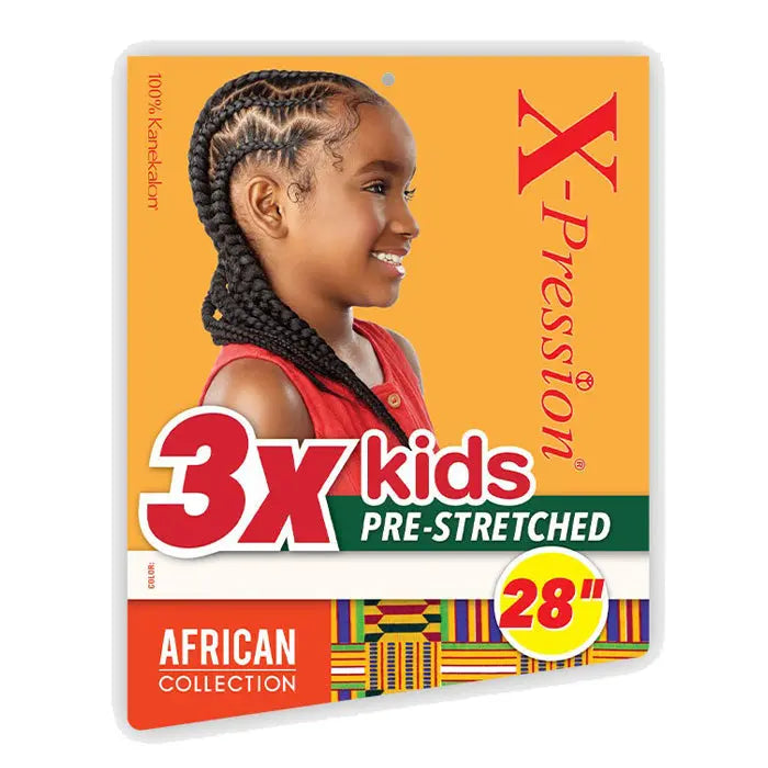 Sensationnel X Pression Crochet Braids - 3X KIDS PRE-STRETCHED 28" Sensationnel