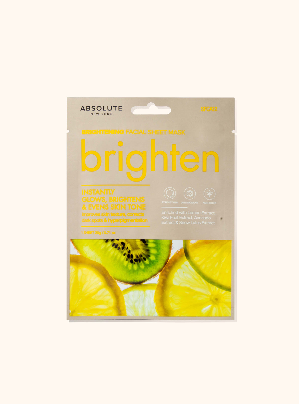 Facial Sheet Masks - sfca-12-bright