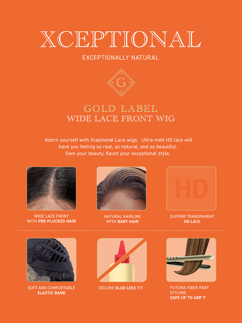 Vivace Xceptional Gold Crimp Curl Lace Wig – 24" – style photo
