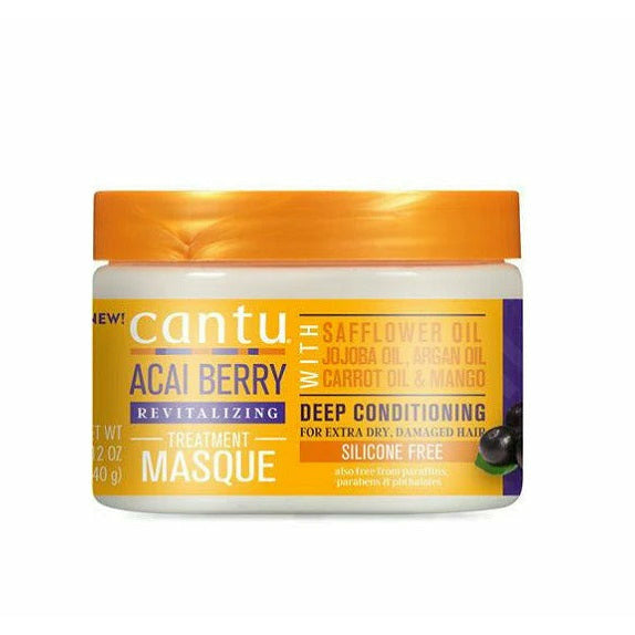 Cantu Acai Berry Revitalizing Treatment Masque - 12 oz — front of product packaging
