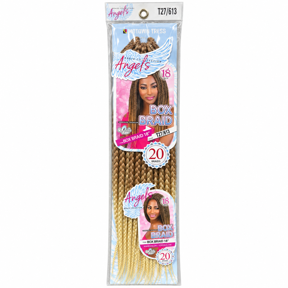Motown Tress Angel’s Box Braid 18 inch T27/613 package