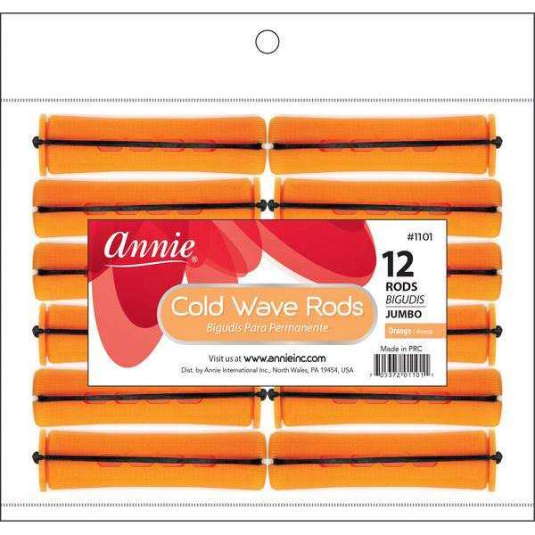 Annie Cold Wave Rods Jumbo 3/4 Inch, 12 Count, Orange package on white background