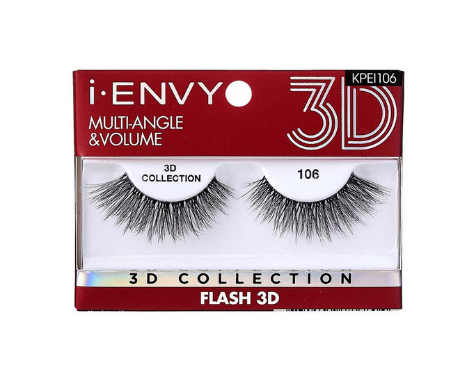 iEnvy 3D Strip Lashes – Single Pair #106 – Flash (KPEI106)