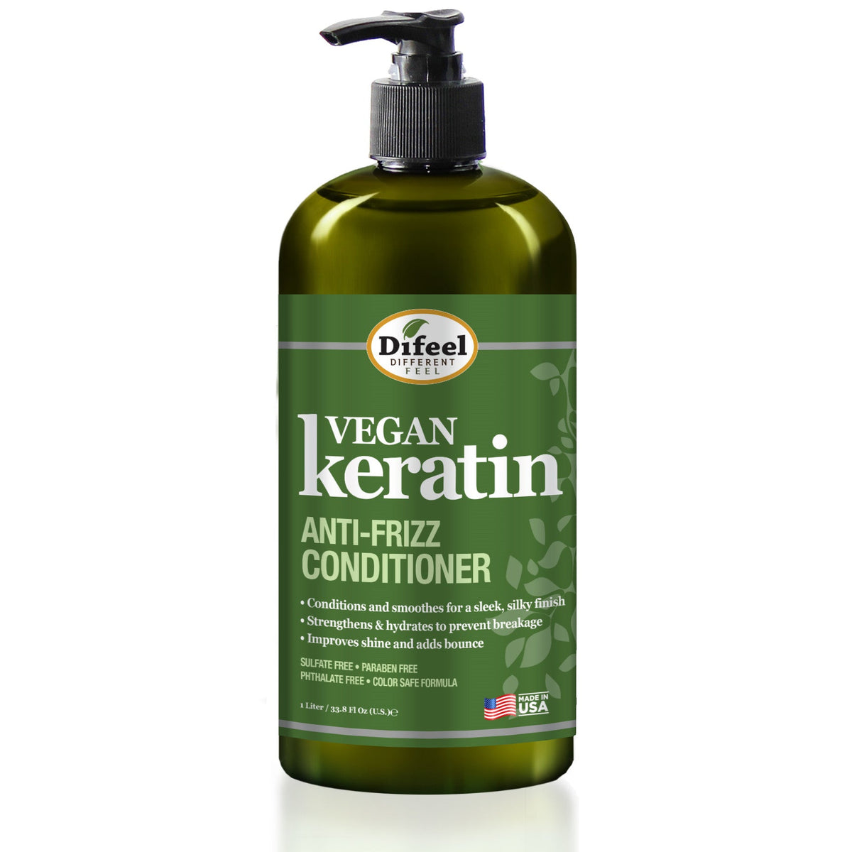 Difeel Vegan Keratin Anti-Frizz Conditioner 33.8 oz