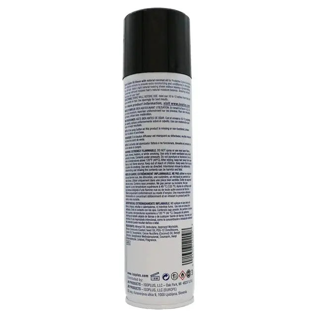 Isoplus Black Castor Oil Sheen Spray with Coconut Oil, 9 Oz