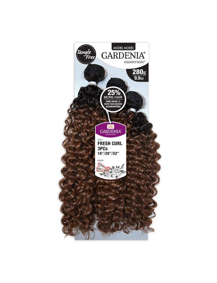 Fresh Curl Gardenia 3pcs Synthetic Hair Weave Model Model
