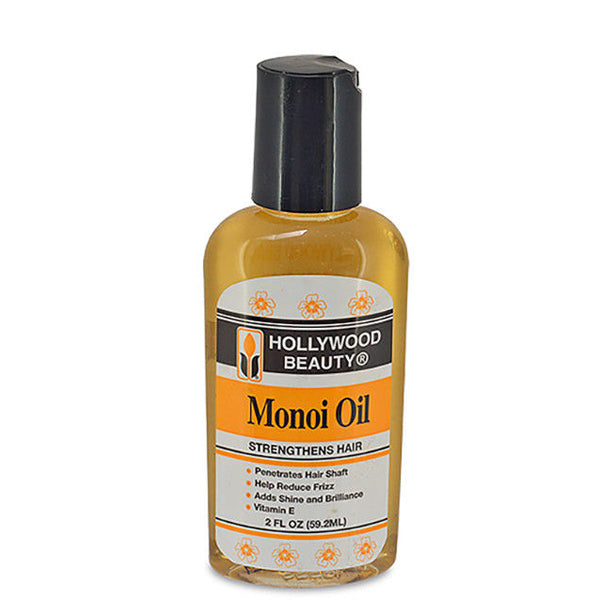 Hollywood Beauty Monoi Oil 2 fl oz bottle with black cap