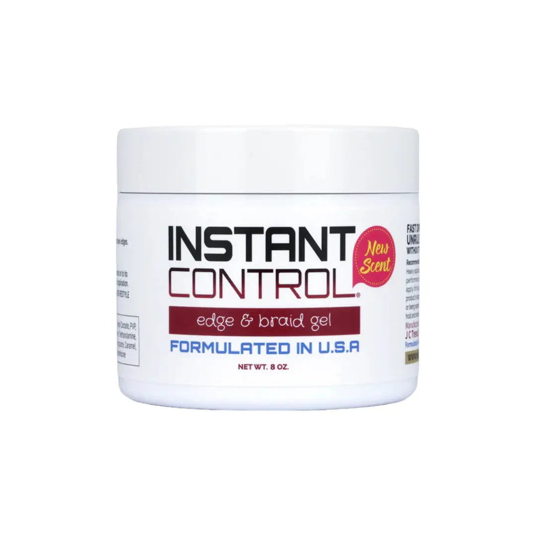 Instant Control Edge & Braid Gel | Maximum Hold Edge Tamer & Styling Gel 8 oz Instant Control