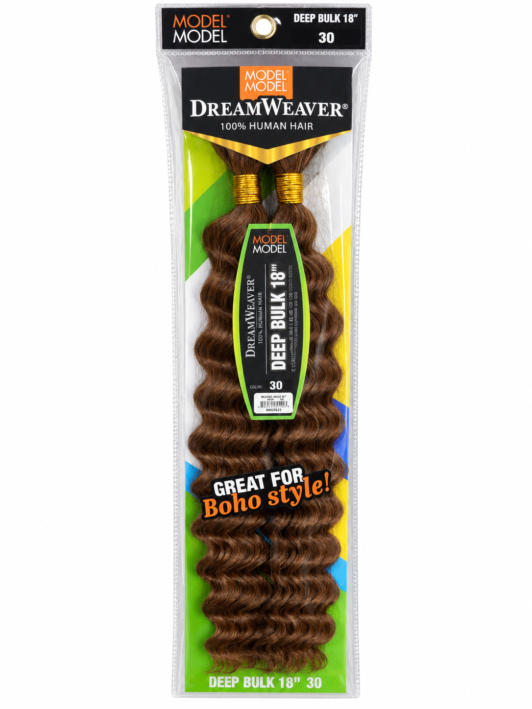 Model Model DreamWeaver Deep Bulk 18 inch human braiding hair color 30