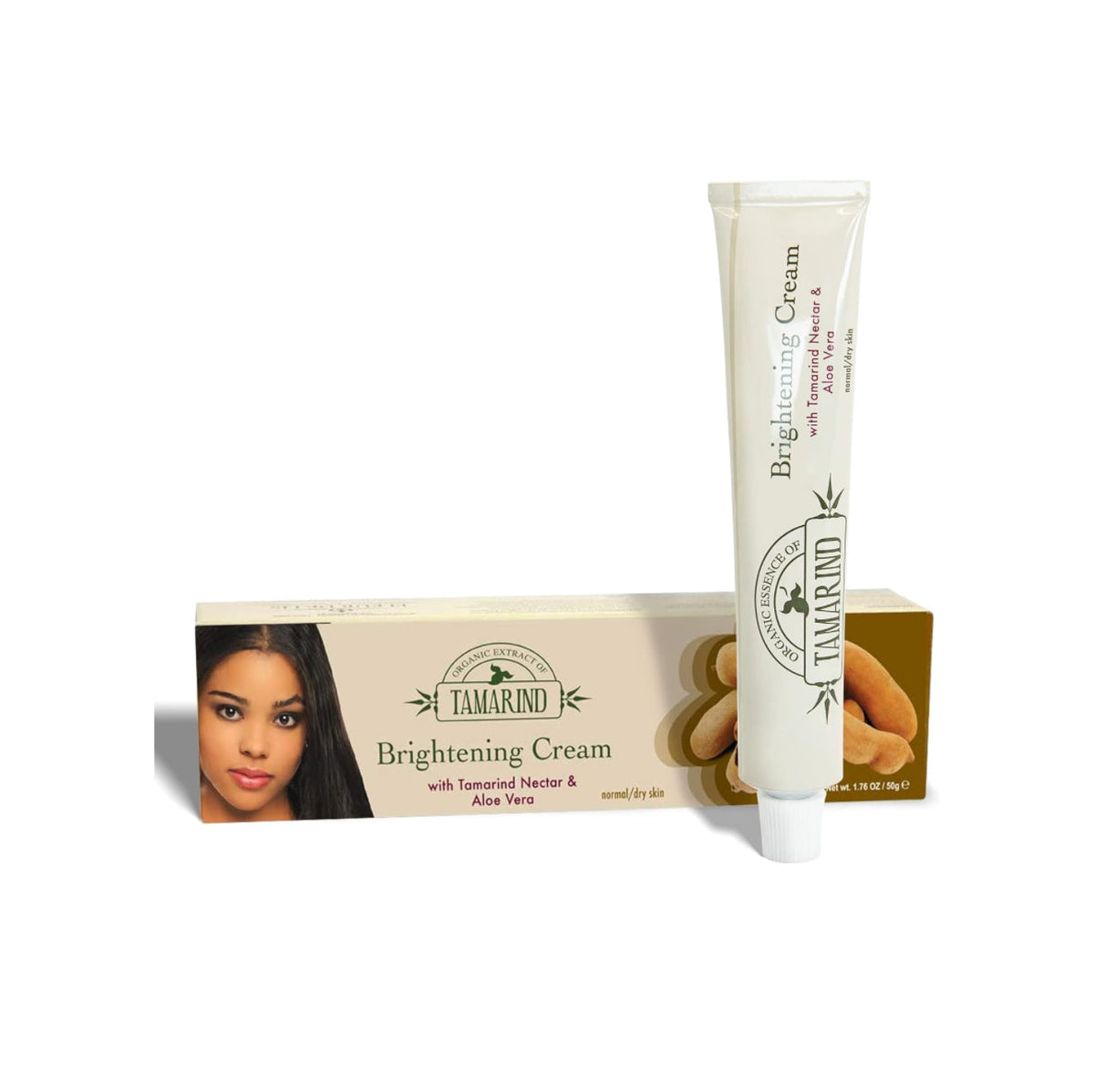Organic Extract of Tamarind Brightening Cream 50 g supplier product photo with box and tube