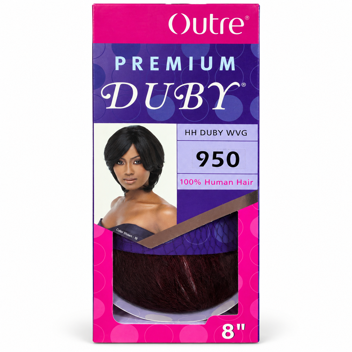 Outre Premium Duby 8-inch human hair weave color 950 package
