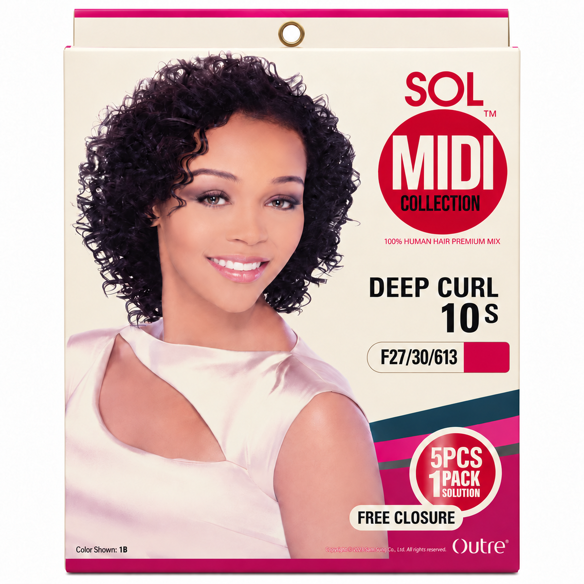 Outre Sol Midi Deep Curl 10S package color F27/30/613