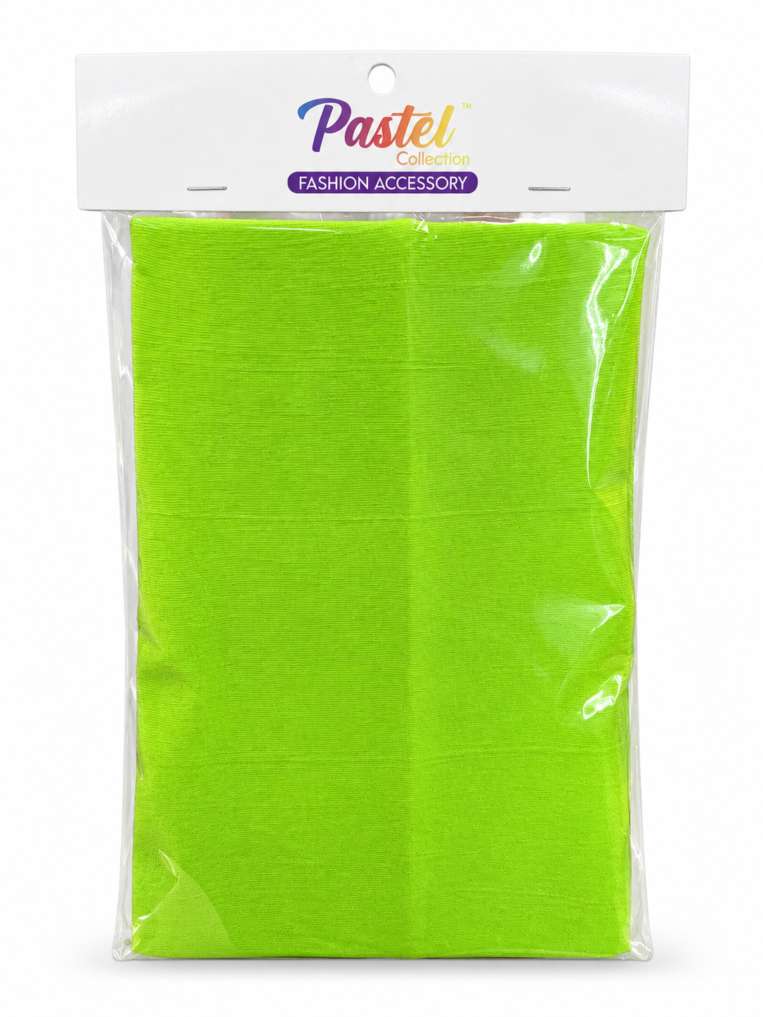 Pastel Collection lime green fabric headwrap, single package
