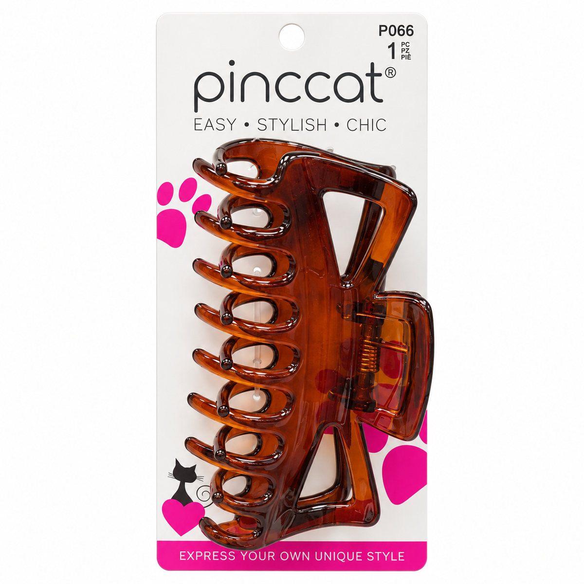 P066 – Regular Claw Clip – Tortoise – 1 Piece